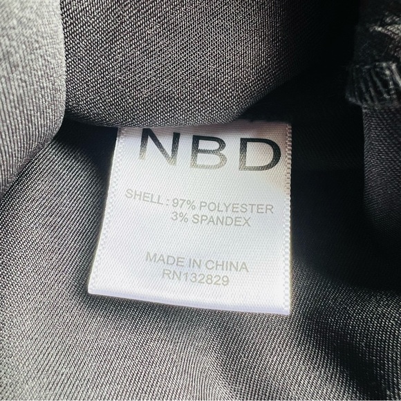 🛑SOLD REVOLVE NBD Annie Corset Mini Ruffle Dress in Black Size XS - Picture 9 of 9